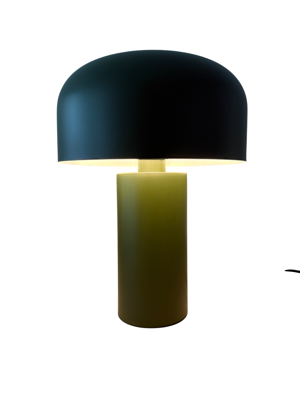 Moss Glow – Design-Tischlampe im Retro-Stil (olivgrün)