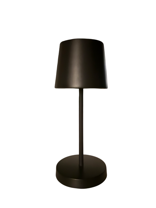 Schwarze LED-Akku-Lampe – Made in Germany